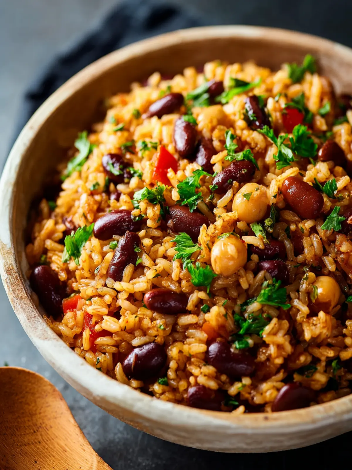Healthy Mediterranean Rice and Beans First Image