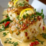 Baked Cod in Coconut Lemon Cream Sauce First Image