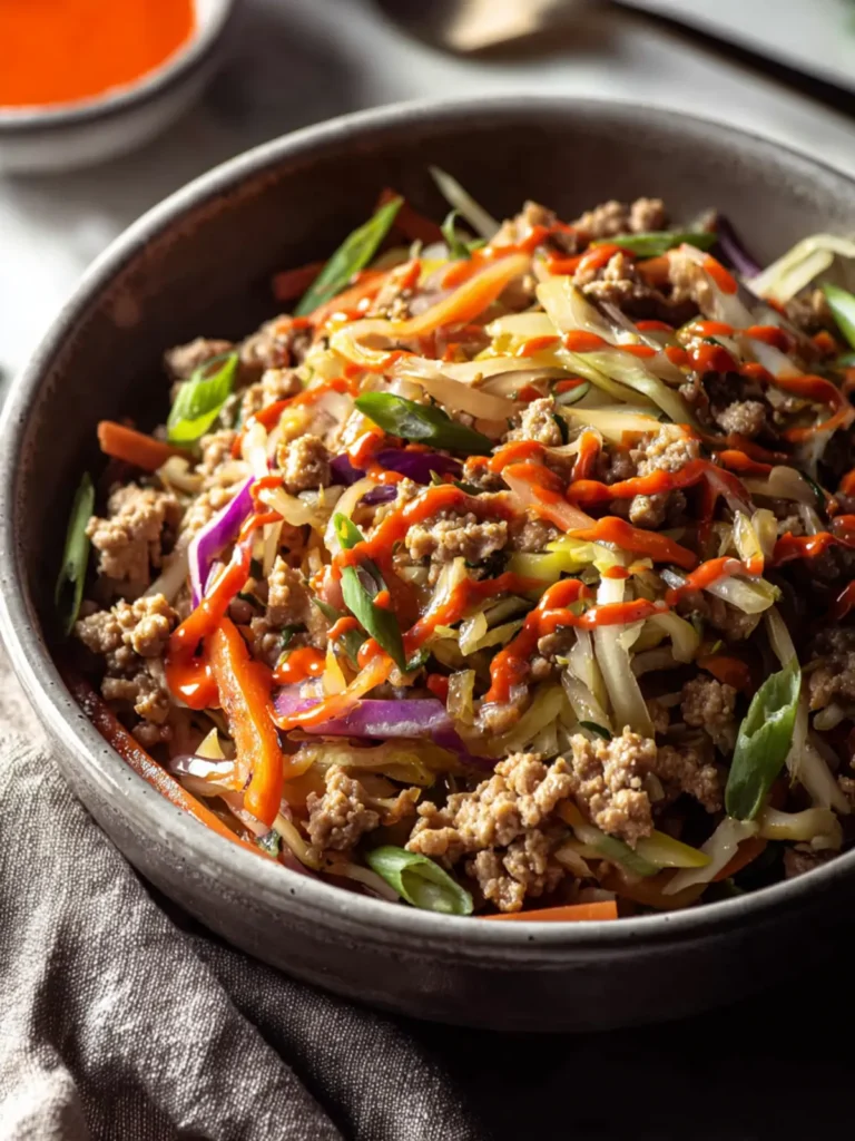 Easy Lean & Green Egg Roll in a Bowl with Turkey First Image