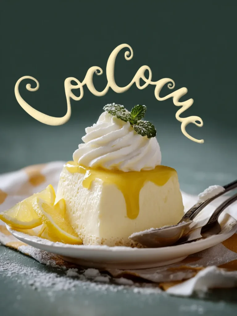 Fresh Lemon Mousse with Lemon Curd and Whipped Cream Garnish Recipe First Image