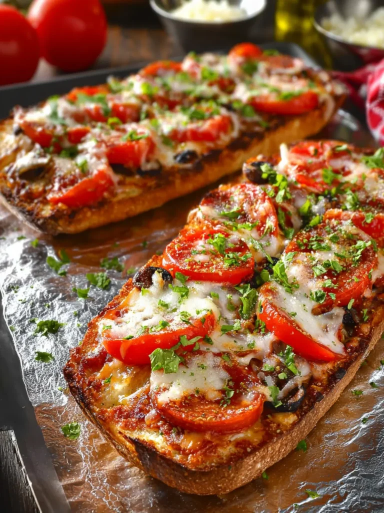 Grilled French Bread Pizza Supreme First Image
