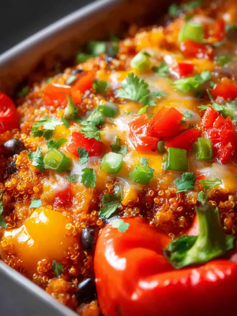 Quinoa Stuffed Pepper Casserole First Image