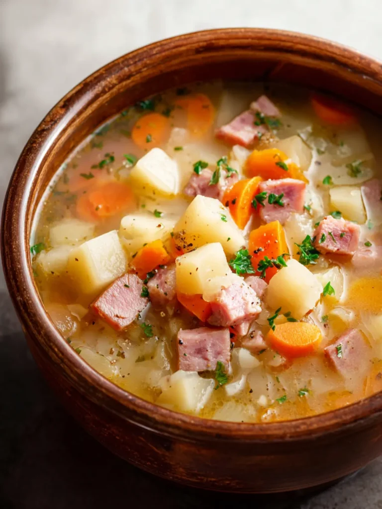 Slow Cooker Ham and Potato Soup First Image