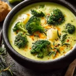 The Best Broccoli Potato Cheese Soup Recipe First Image