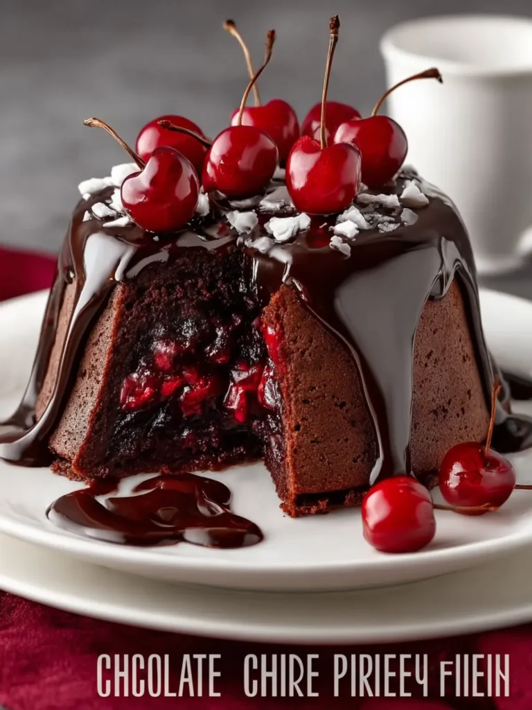 Chocolate Cherry Cake First Image