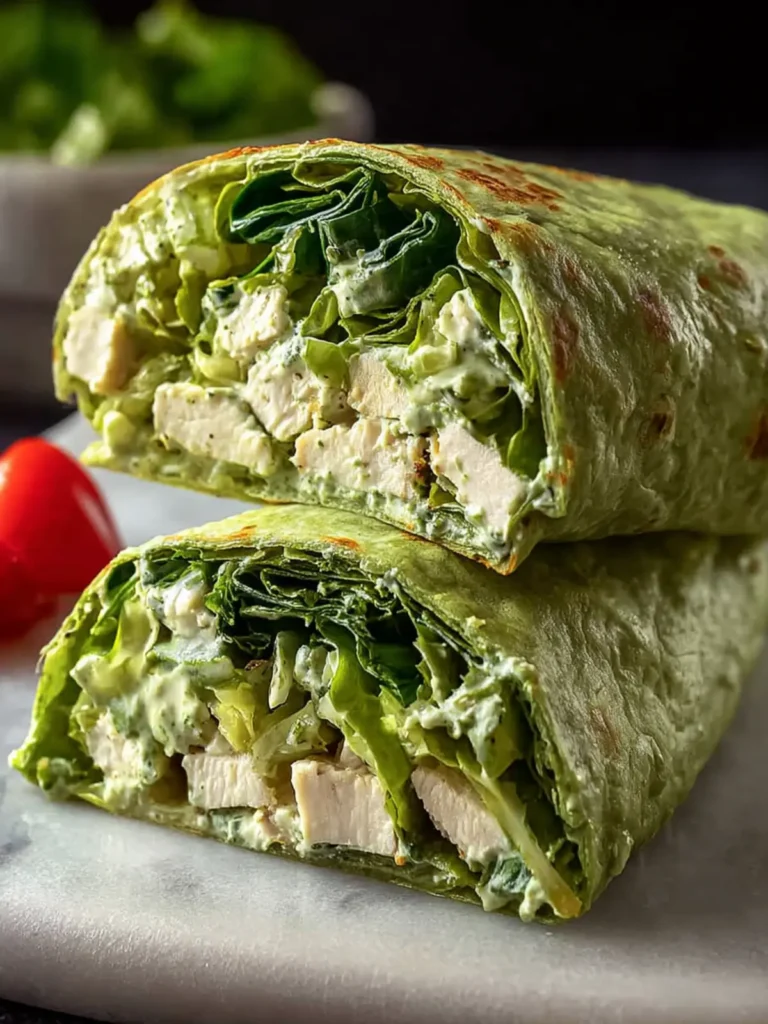 Easy Green Goddess Chicken Salad Wrap (High-Protein) First Image