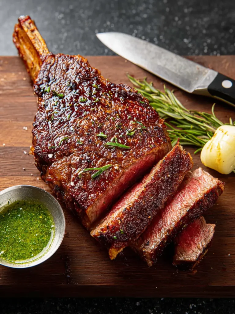 Reverse Sear Cowboy Steak First Image