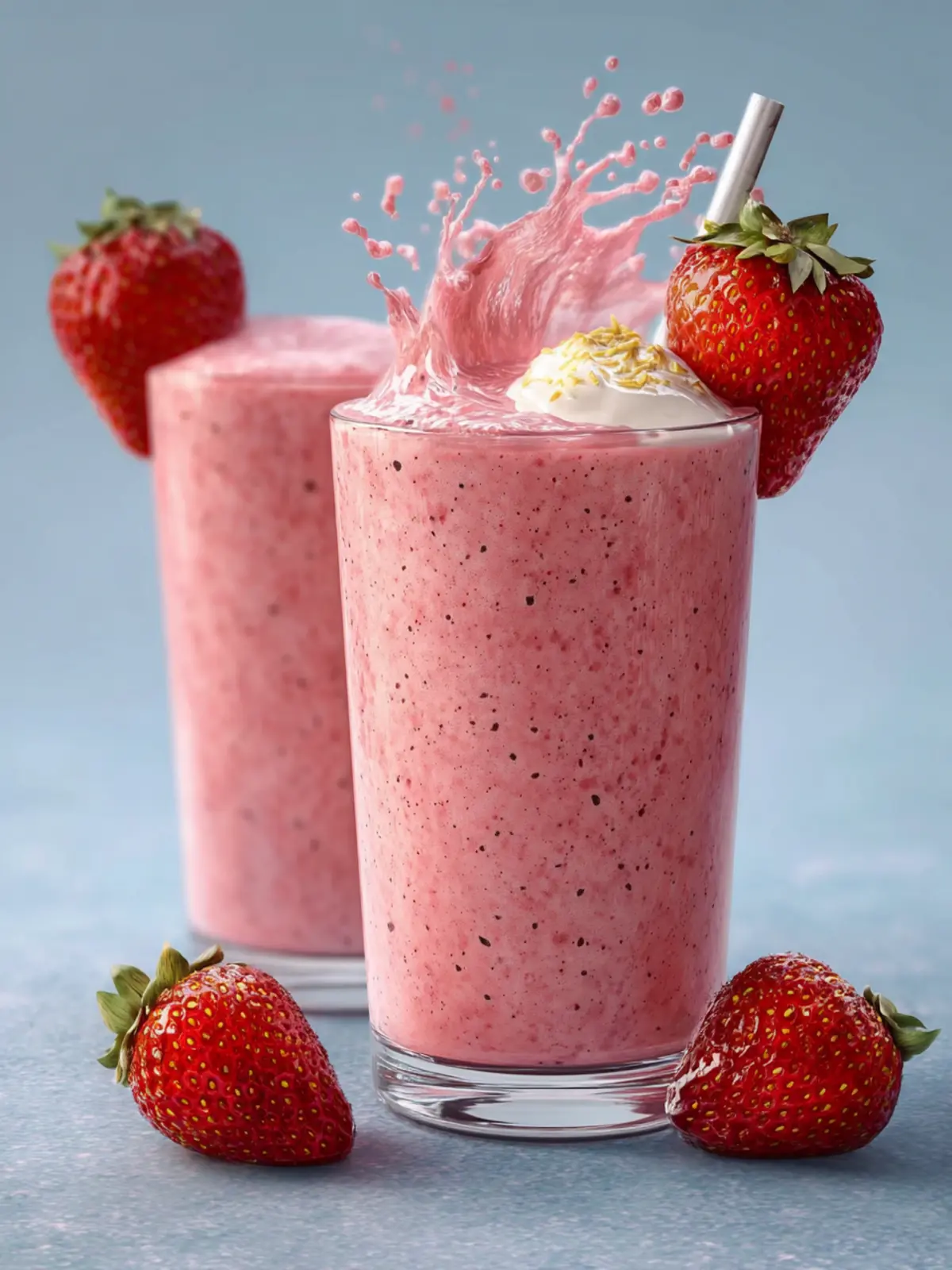 Strawberry Smoothie with Greek Yogurt First Image