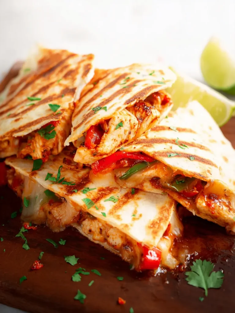 The Best Chicken Fajita Quesadillas – Crispy, Cheesy and Easy First Image