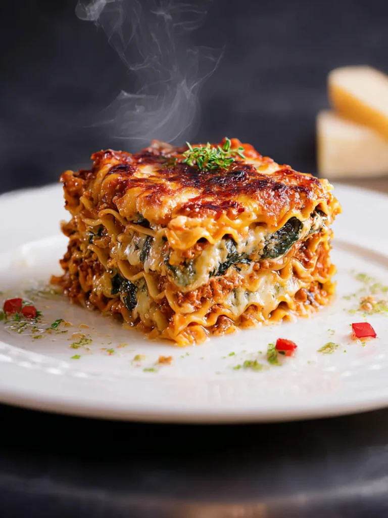 Turkey Spinach Lasagna First Image