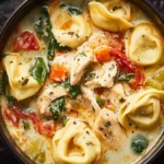 Tuscan Chicken Tortellini Soup First Image