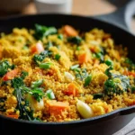 coconut turmeric quinoa skillet First Image