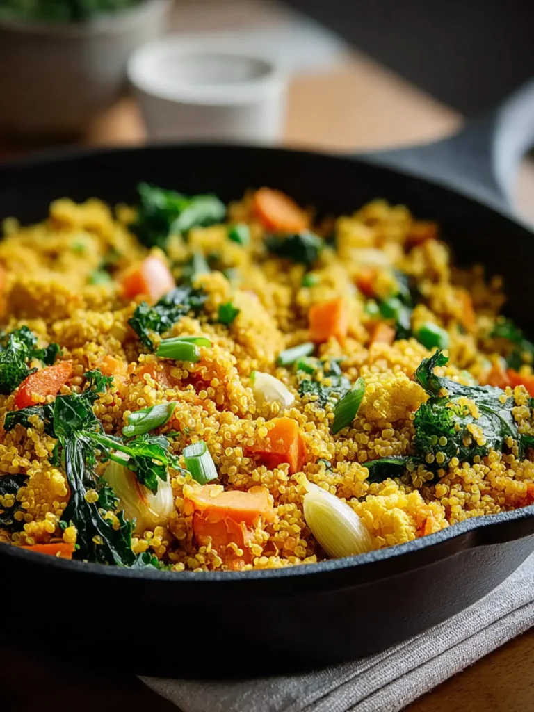 coconut turmeric quinoa skillet First Image