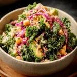 kale cabbage salad mustard dressing First Image