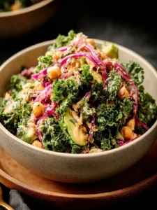 kale cabbage salad mustard dressing First Image